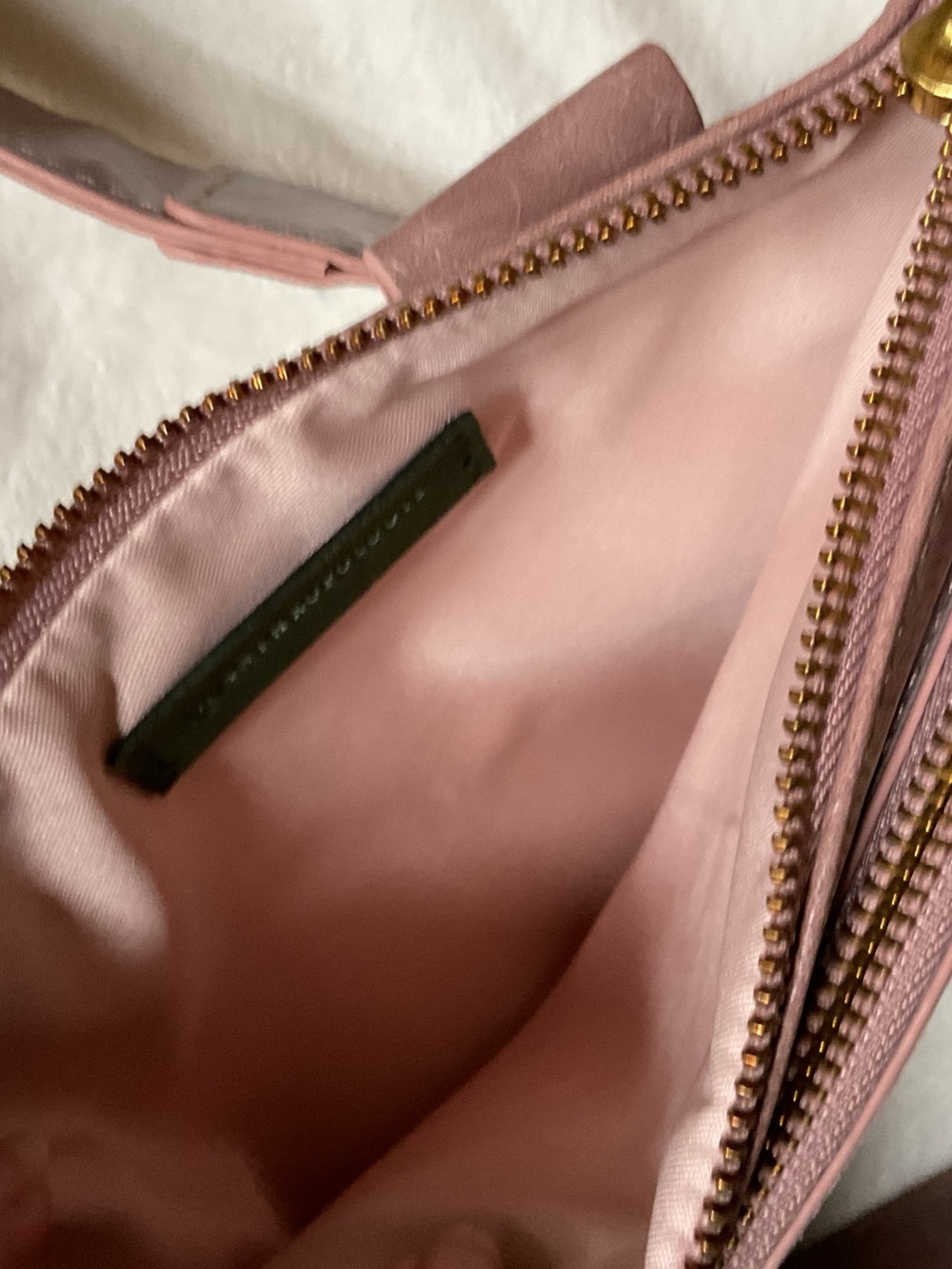 Anthropologie dusky pink crossbody bag, New - Picture 5 of 8